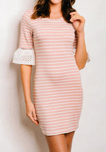 Load image into Gallery viewer, Blush Striped Jersey Dress
