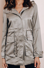 Load image into Gallery viewer, Gray Drawstring Jacket
