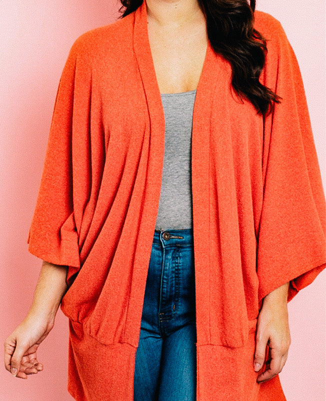 Orange Cardigan