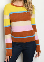 Load image into Gallery viewer, Color Block Sweater
