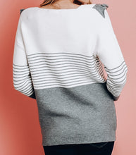 Load image into Gallery viewer, Gray Ivory Sweater
