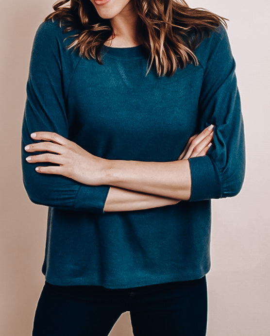 Navy Blue Top with Back Tie