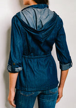 Load image into Gallery viewer, Drawstring Waist Demin Jacket
