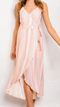 Load image into Gallery viewer, Ivory and Pink Stripe Dress
