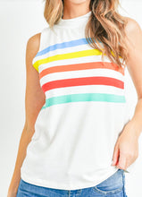 Load image into Gallery viewer, White Striped Tank Top
