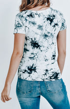 Load image into Gallery viewer, White and Black Tie Dye Top
