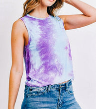 Load image into Gallery viewer, Purple Tie Dye Top
