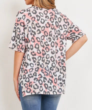 Load image into Gallery viewer, Ivory Coral Animal Print Top
