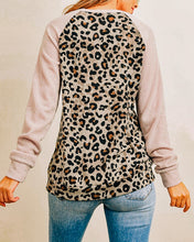 Load image into Gallery viewer, Leopard Print Top with Taupe Sleeves
