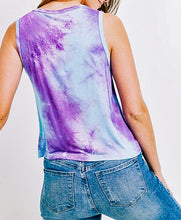 Load image into Gallery viewer, Purple Tie Dye Top
