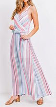 Load image into Gallery viewer, Multi-Color Striped Long Dress
