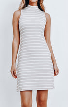 Load image into Gallery viewer, Blush and White Stripe Dress
