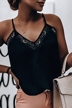 Load image into Gallery viewer, Black Lace Detail Tank
