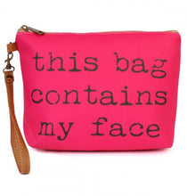 Load image into Gallery viewer, Fuchsia Make Up Bag
