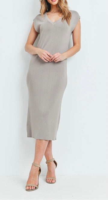 Taupe Midi Dress