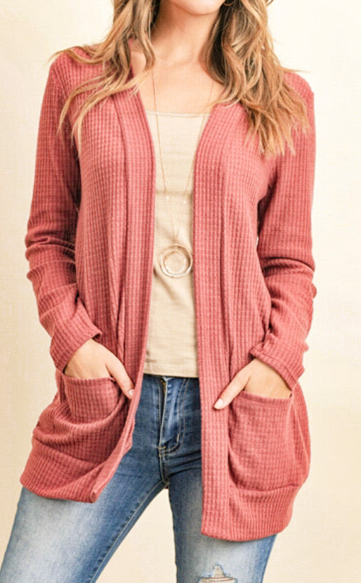 Burgundy Cardigan