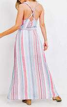 Load image into Gallery viewer, Multi-Color Striped Long Dress
