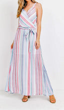 Load image into Gallery viewer, Multi-Color Striped Long Dress
