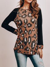 Load image into Gallery viewer, Brown and Black Leopard Print Top
