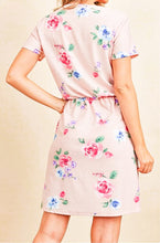 Load image into Gallery viewer, Cinch Waist Floral Dress
