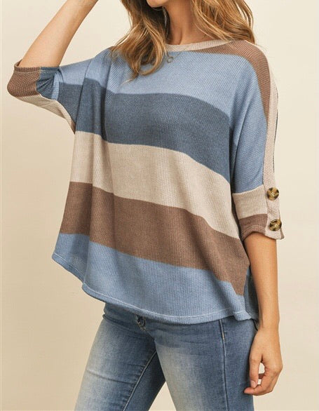 Multi-Color Stripe Top