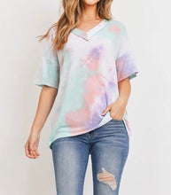 Load image into Gallery viewer, Lilac Mint Tie Dye Top
