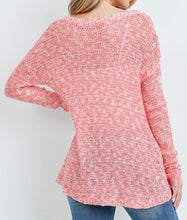 Load image into Gallery viewer, Knitted Coral Sweater
