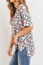 Load image into Gallery viewer, Ivory Coral Animal Print Top
