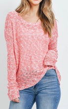 Load image into Gallery viewer, Knitted Coral Sweater
